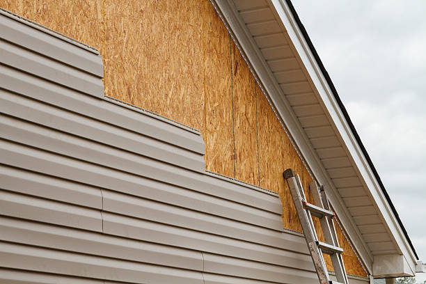Professional Emergency Siding Repair technician working in Lumberton, NJ